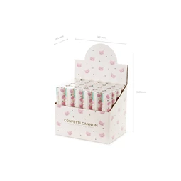 Csillag és macska alakú konfetti kilövő 20 cm