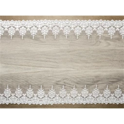 Csipke futó textil 0,45x9m fehér