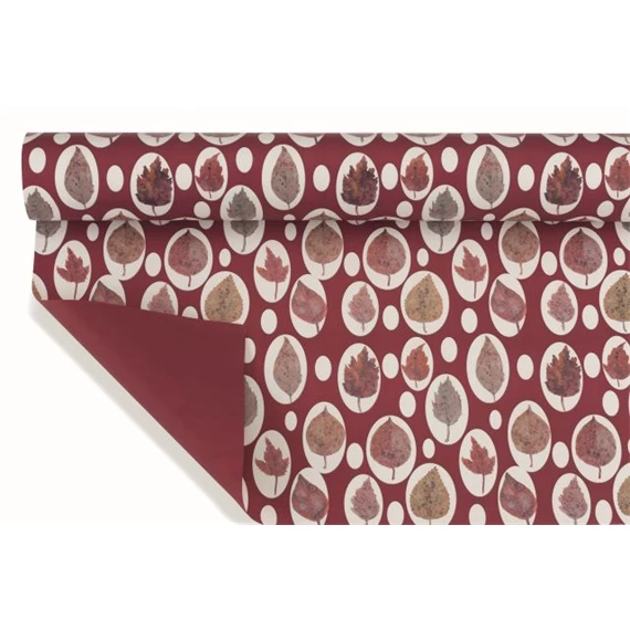 Csomagoló fólia falevél mintával 1x25 m