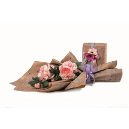 Csomagolópapír anemone mintával, vízálló 0,8x20 m