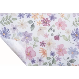 Csomagolópapír virág mintával, vízálló 0,8x20 m