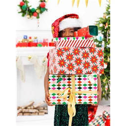 Csomagolópapír vöröscsillag 70x200 cm