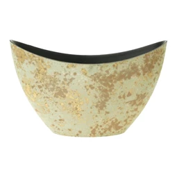 Csónak alakú kaspó, antikolt 28,5x11,5x17,5 cm