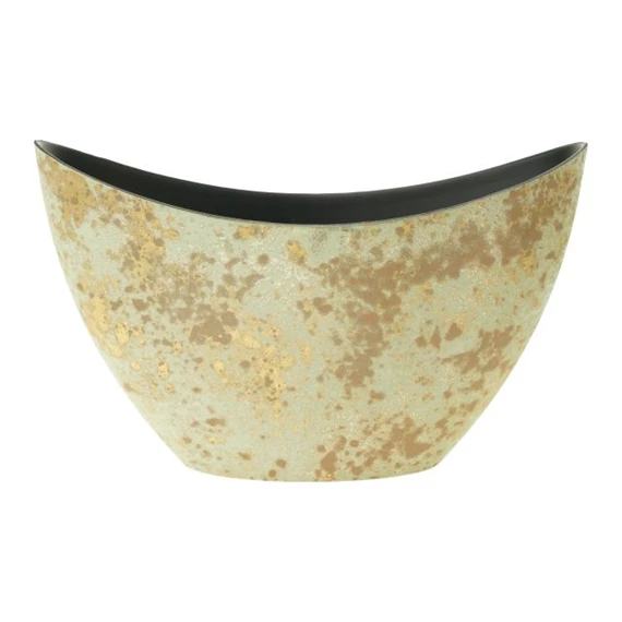 Csónak alakú kaspó, antikolt 28,5x11,5x17,5 cm