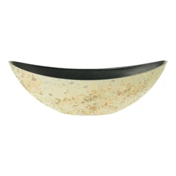 Csónak alakú kaspó, antikolt 34x11x11,3 cm