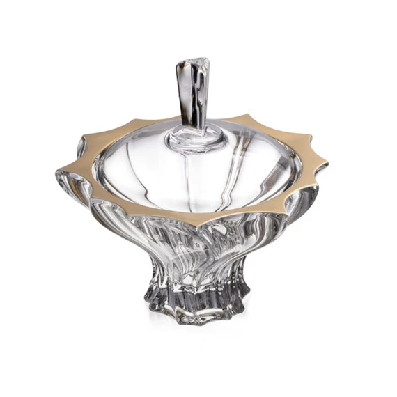 Cukortartó PLANTICA arany szegéllyel 15 cm