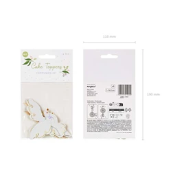 Cupcake dísz galamb 14,5 cm mix S/6