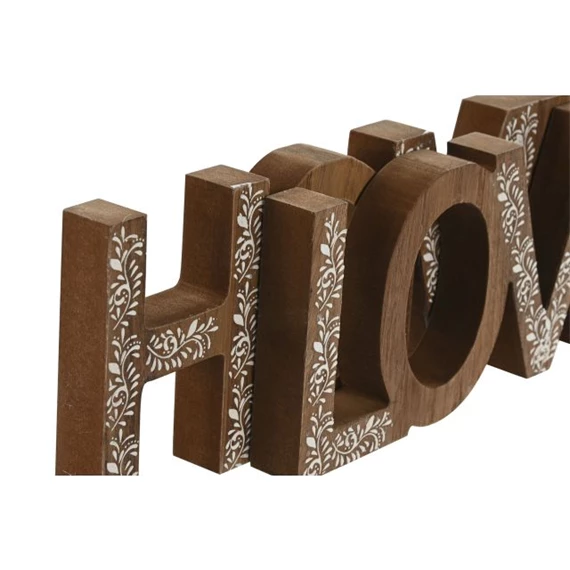 Dekoráció "Home" és "Love" felirat 36x2,5x12 cm 2 féle