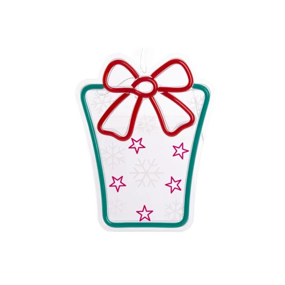 Dekoráció LED-es ajándék 22x1,5x28 cm