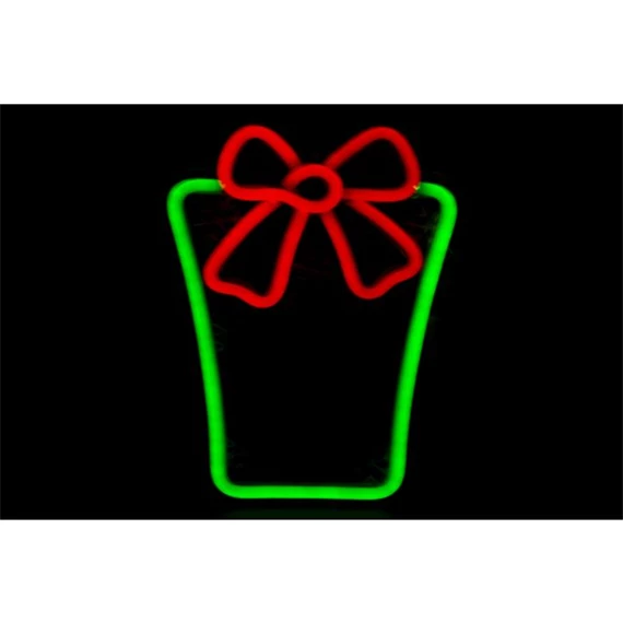 Dekoráció LED-es ajándék 22x1,5x28 cm