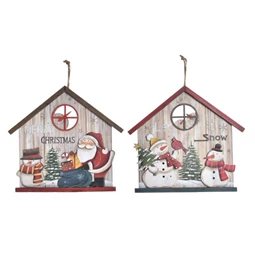 Dekoráció LED-es, akasztós 30x2x28 cm 2 féle