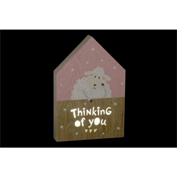 Dekoráció LED-es bárány 17x3,5x25 cm 2 féle