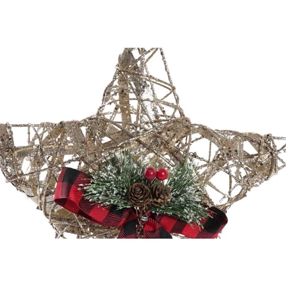 Dekoráció LED-es csillag 30x5x30 cm