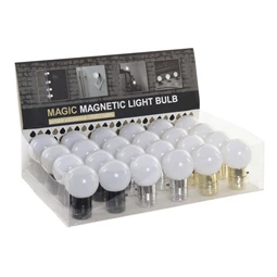 Dekoráció LED-es égő, mágneses 6x6x10 cm