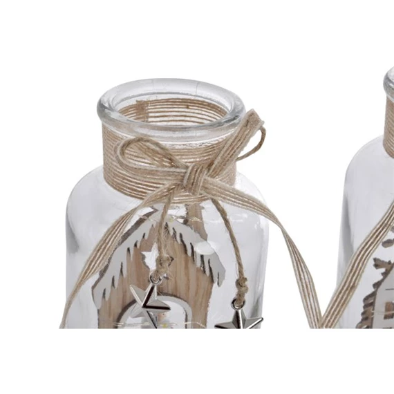 Dekoráció LED-es ház, autó 9x9x17 cm 2 féle