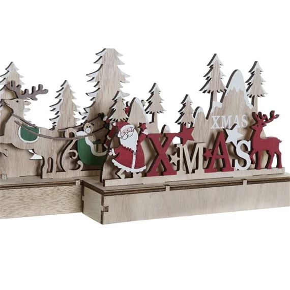 Dekoráció LED-es 22,5x5x17 cm 2 féle