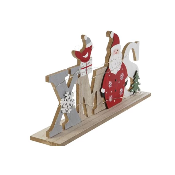 Dekoráció "Xmas" felirat LED-es  26x5x13 cm 2 féle