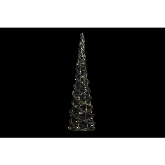 Dekoráció LED-es, stilizált fenyő 19x19x62 cm 2 féle