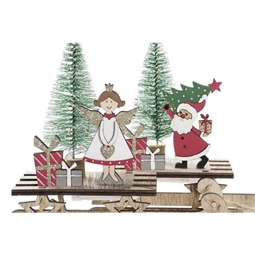 Dekoráció LED-es szánkó 18x7x18 cm 2 féle