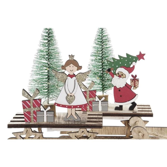 Dekoráció LED-es szánkó 18x7x18 cm 2 féle