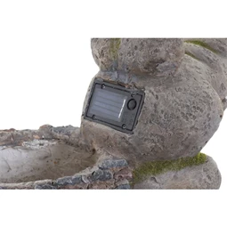 Szolár krokodil dekoráció, LED-es 45x21x27 cm