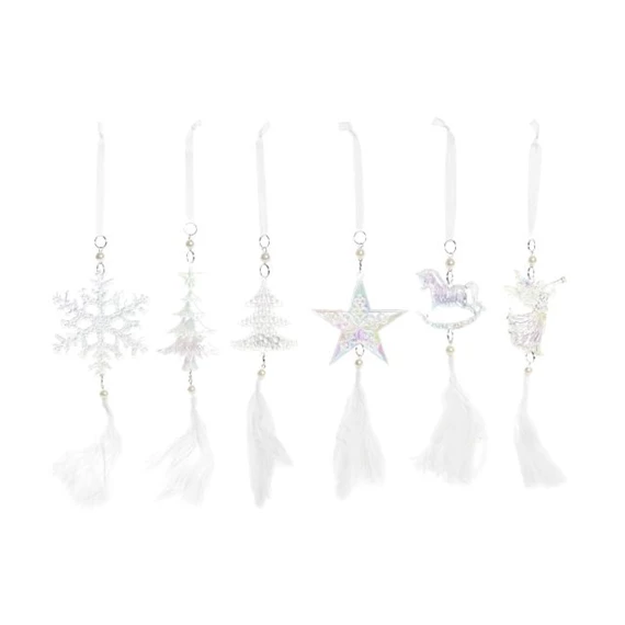 Dekoráció akasztós 9x1x26 cm 6 féle