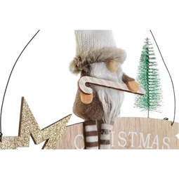 Dekoráció "Christmas" felirat, akasztós 22,5x4x25 cm 2 féle