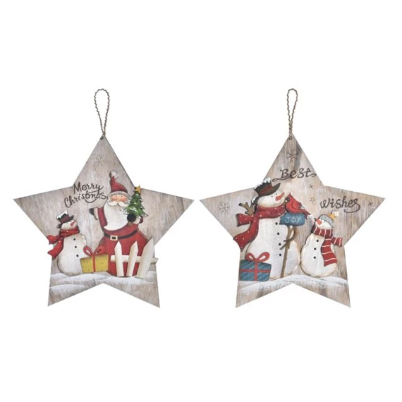 Dekoráció akasztós 32,5x1,5x31 cm 2 féle