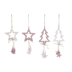 Dekoráció akasztós 8,5x1,2x22 cm 4 féle