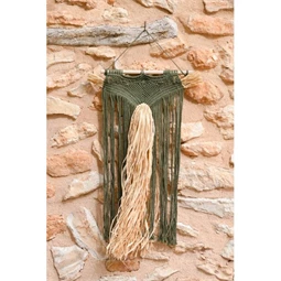 Dekoráció akasztós, fonott 45x3x75 cm