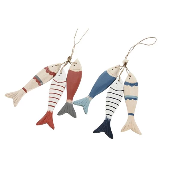 Dekoráció akasztós halak 10x10x38 cm 2 féle