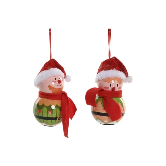 Dekoráció akasztós manó LED-es 8x8x14,5 cm 2 féle