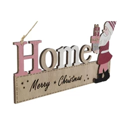 Dekoráció "Home" és "Xmas" felirat, akasztós 28x0,8x16 cm 2 féle