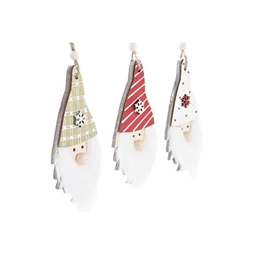 Dekoráció akasztós mikulás 17x11x32 cm 3 féle