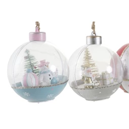 Dekoráció akasztós mikulás 8x8x9 cm 4 féle