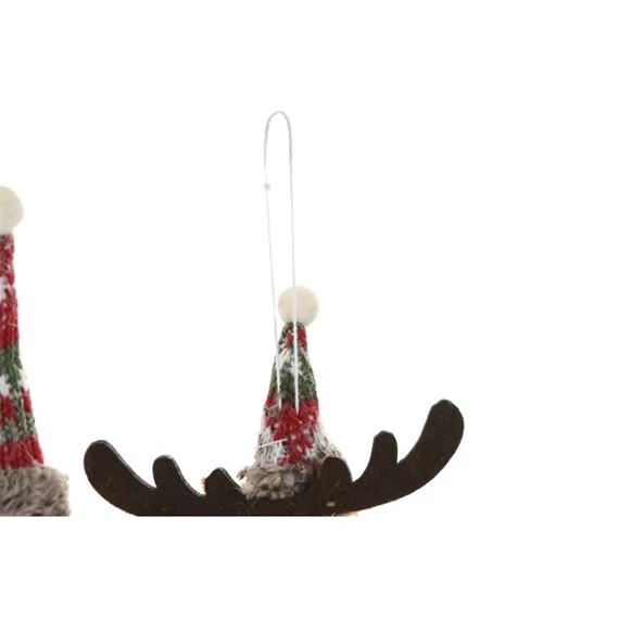 Dekoráció akasztós mikulás, szarvas 25x17x20 cm 2 féle