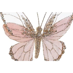 Dekoráció akasztós pillangó 15x3x18 cm 4 féle