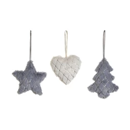 Dekoráció akasztós 12x3x11 cm 3 féle