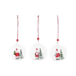 Dekoráció akasztós 8x7x8,5 cm 3 féle