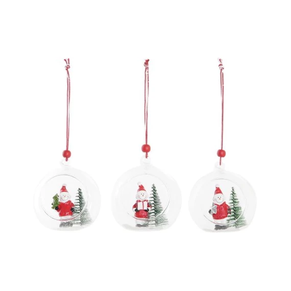 Dekoráció akasztós 8x7x8,5 cm 3 féle