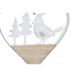 Dekoráció akasztós, szív alakú 14x2x15 cm 3 féle