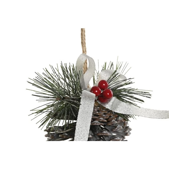 Dekoráció akasztós toboz 7x7x11 cm 3 féle