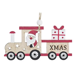 Dekoráció akasztós vonat 5,5x0,5x12 cm 2 féle