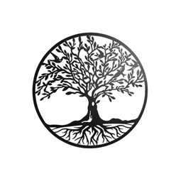 Dekoráció falra LED-es fa 99x2x99 cm