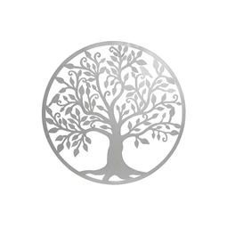 Dekoráció falra, LED-es fa minta 40x2x40 cm