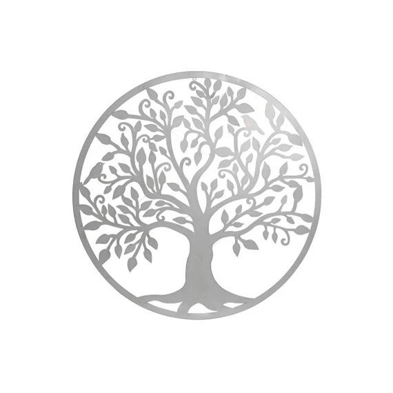 Dekoráció falra, LED-es fa minta 40x2x40 cm