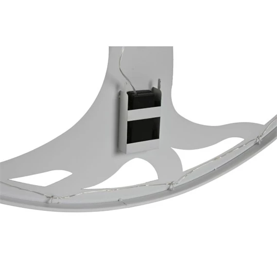 Dekoráció falra, LED-es fa minta 40x2x40 cm