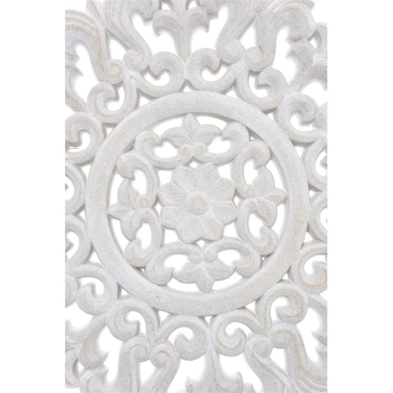 Dekoráció falra, népies, vésett 30x1,5x30 cm