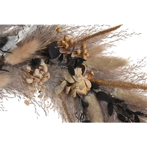 Dekoráció falra, szárazvirág dísz 33x5x33 cm 2 féle