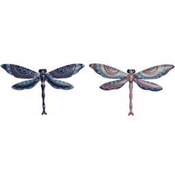 Dekoráció falra, szitakötő 46x1x28 cm 2 féle